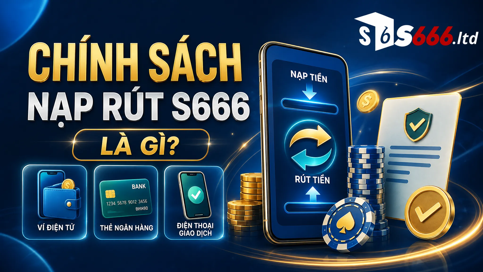 Chính Sách Nạp Rút S666 – Quy Định Giao Dịch Cần Nắm Rõ 1 Chính sách nạp rút S666 là gì?