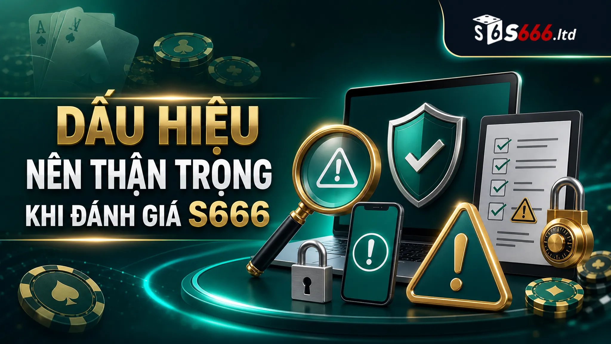 S666 Có Uy Tín Không? Các Tiêu Chí Đánh Giá Trước Khi Truy Cập 4 Dấu hiệu nên thận trọng khi đánh giá S666