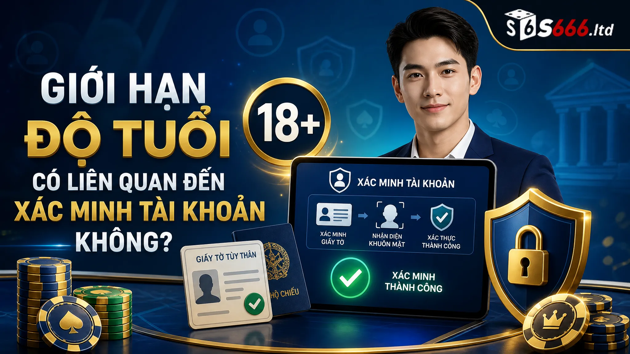 Giới Hạn Độ Tuổi Người Chơi S666 – Quy Định Người Chơi Cần Biết 3 Giới hạn độ tuổi có liên quan đến xác minh tài khoản không?