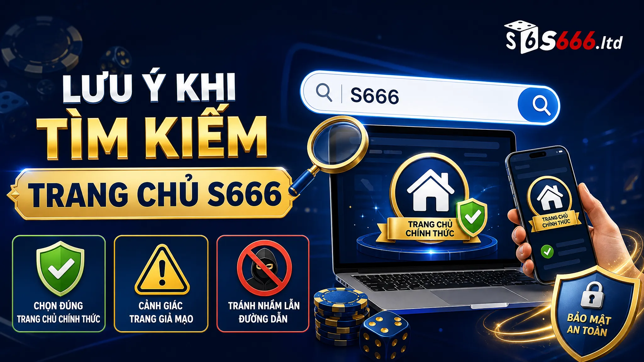 Giới Thiệu S666 – Thông Tin Tổng Quan Về Thương Hiệu S666 5 Lưu ý khi tìm kiếm trang chủ S666