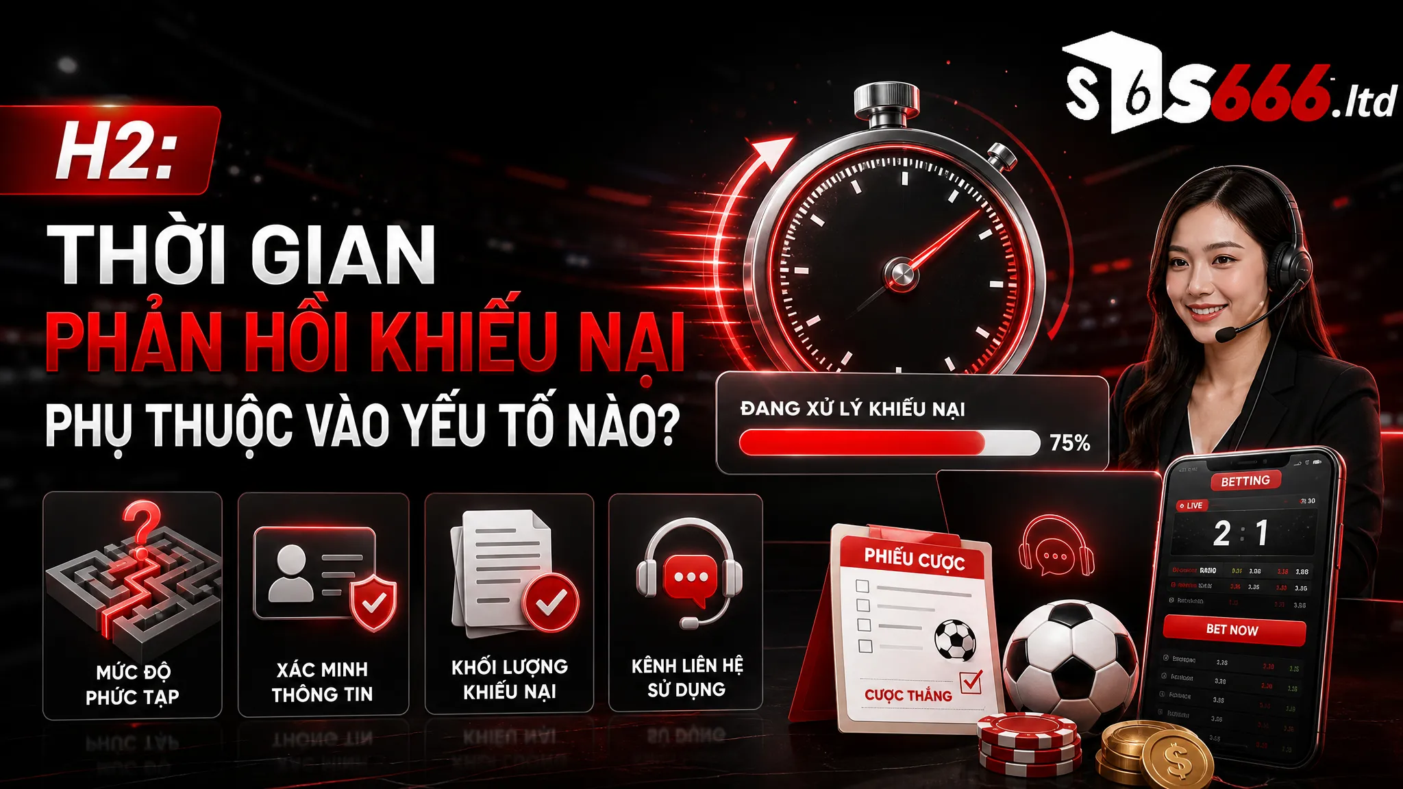 Chính Sách Khiếu Nại S666 – Quy Trình Gửi Yêu Cầu Hỗ Trợ Giao Dịch 3 Thời gian phản hồi khiếu nại phụ thuộc vào yếu tố nào?
