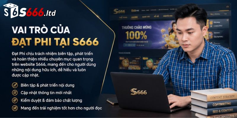 Đạt Phi – Tác Giả Nội Dung Chuyên Môn Tại Nhà Cái S666 2 Vai Trò Của Đạt Phi Tại S666